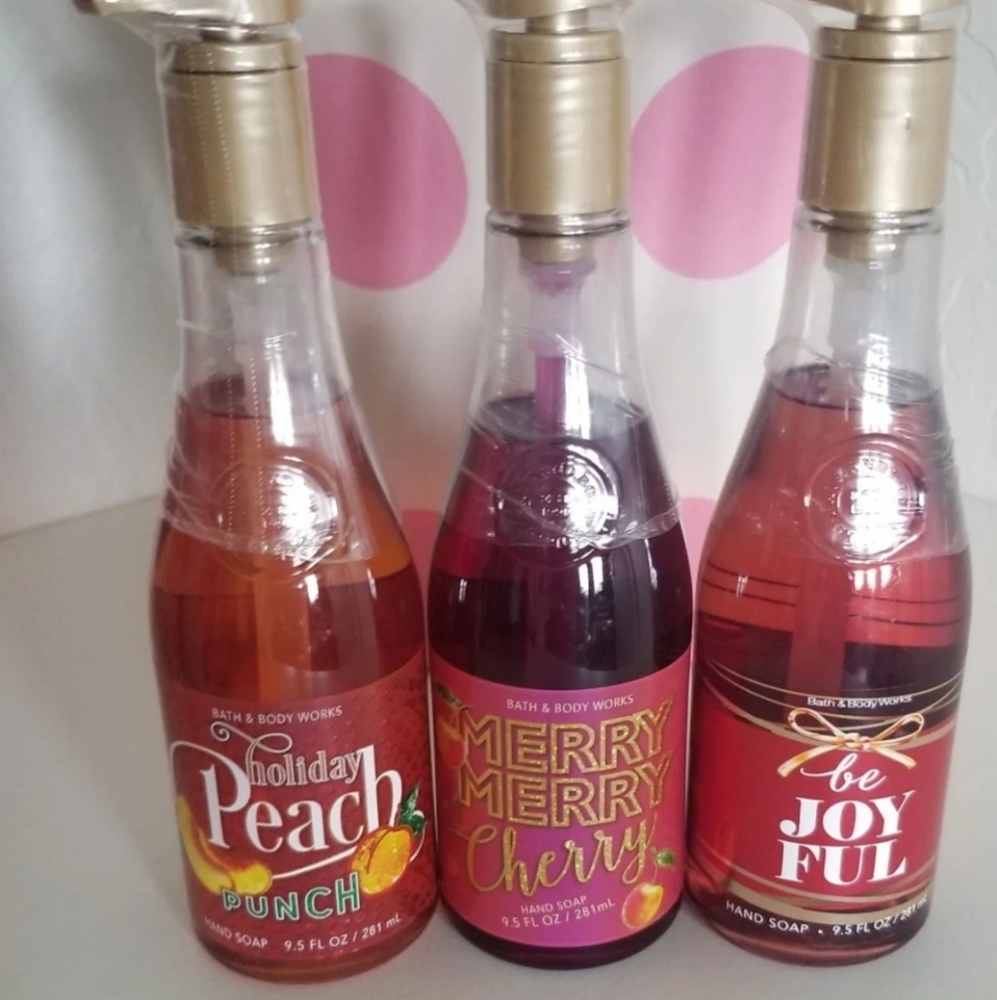 Bath and Body Works Holiday Hand Soaps